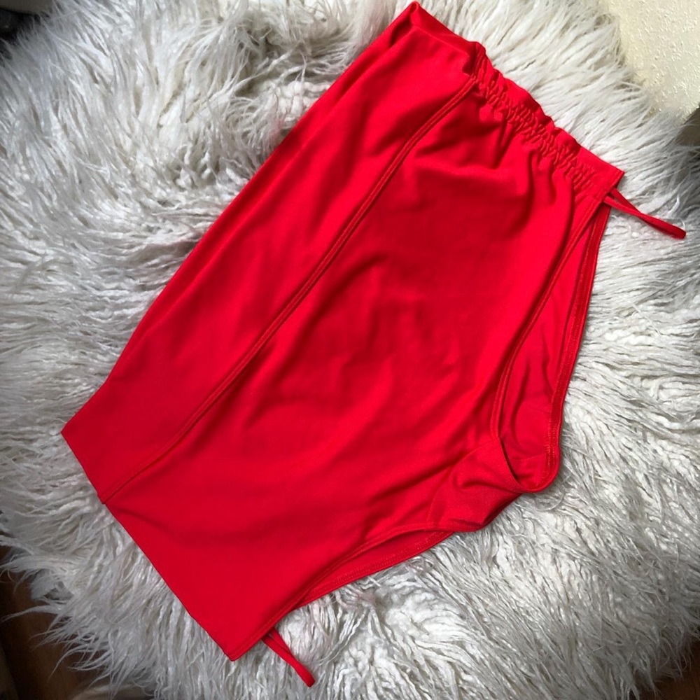 Red from Gym to Swim Shorts